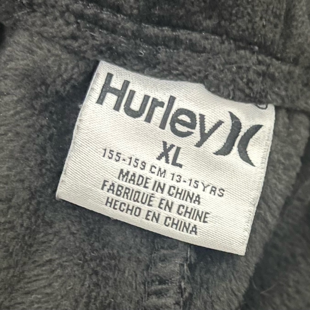 Hurley Black Velour Jogger Pants - Picture 4 of 6